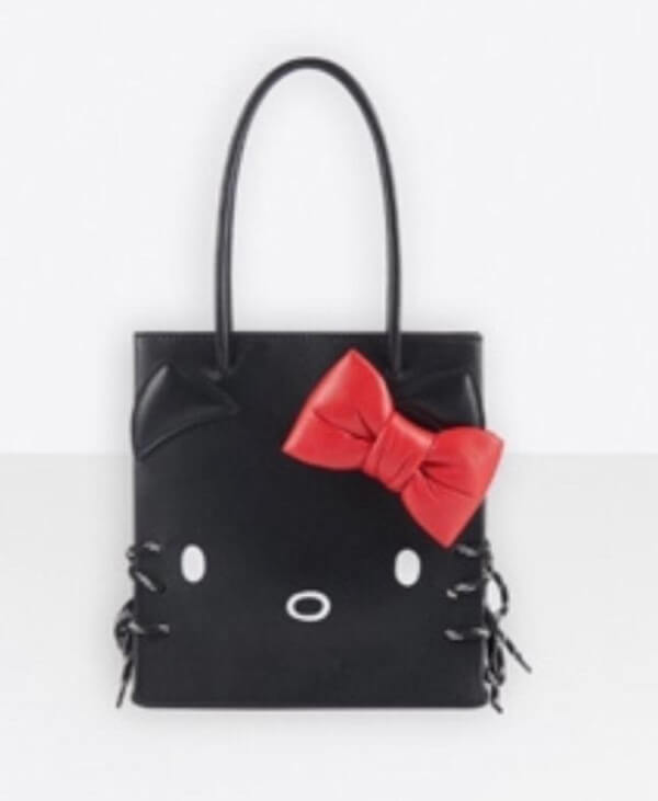 2020超限定 バレンシアガ偽物【バレンシアガ&Hello Kittyコラボ】Shopping Tote XXS black